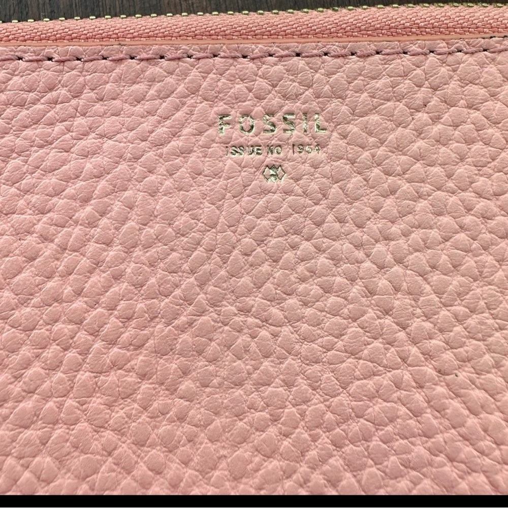 Fossil Wristlet / Wallet With Tassel Coral / Pink… - image 4